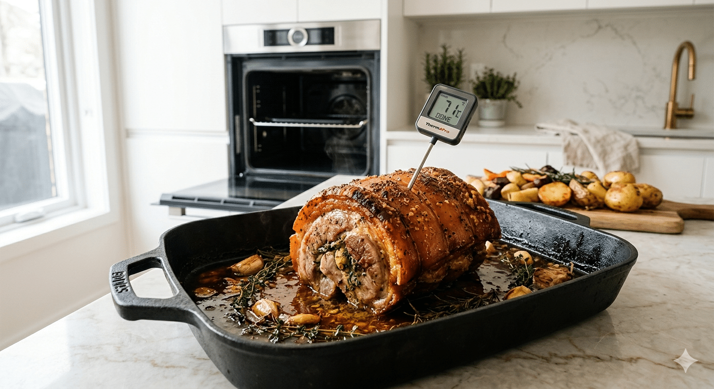 temps de cuisson rouelle de porc au four 1kg