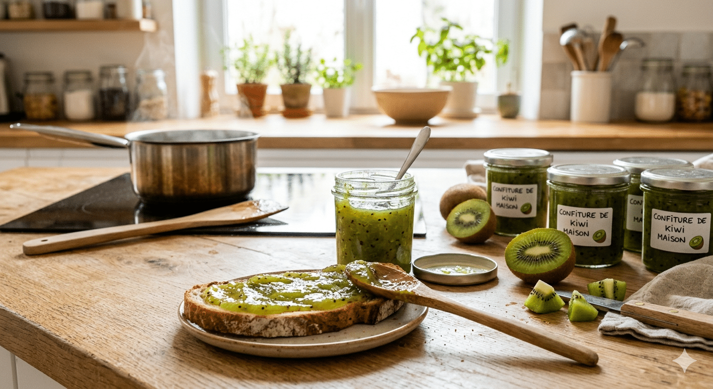 recette de confiture au kiwi