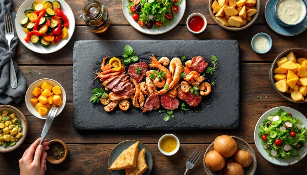 découvrez des idées simples et savoureuses d'accompagnements pour réussir votre repas pierrade et ravir vos invités à coup sûr.