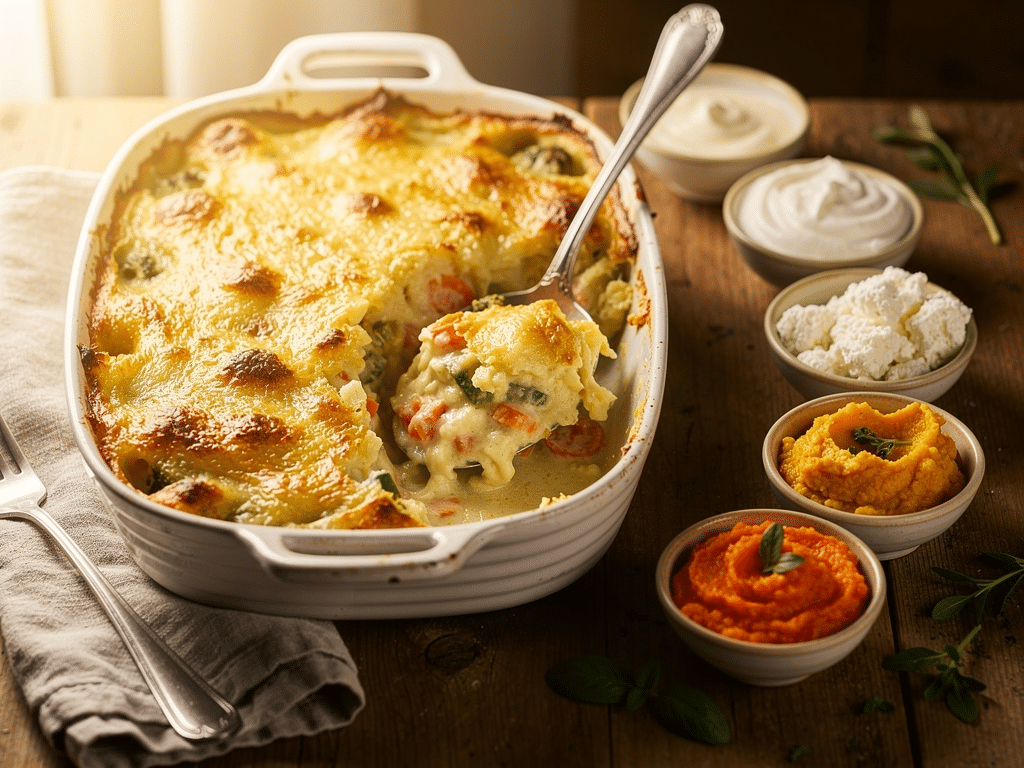 par quoi remplacer la béchamel dans un gratin