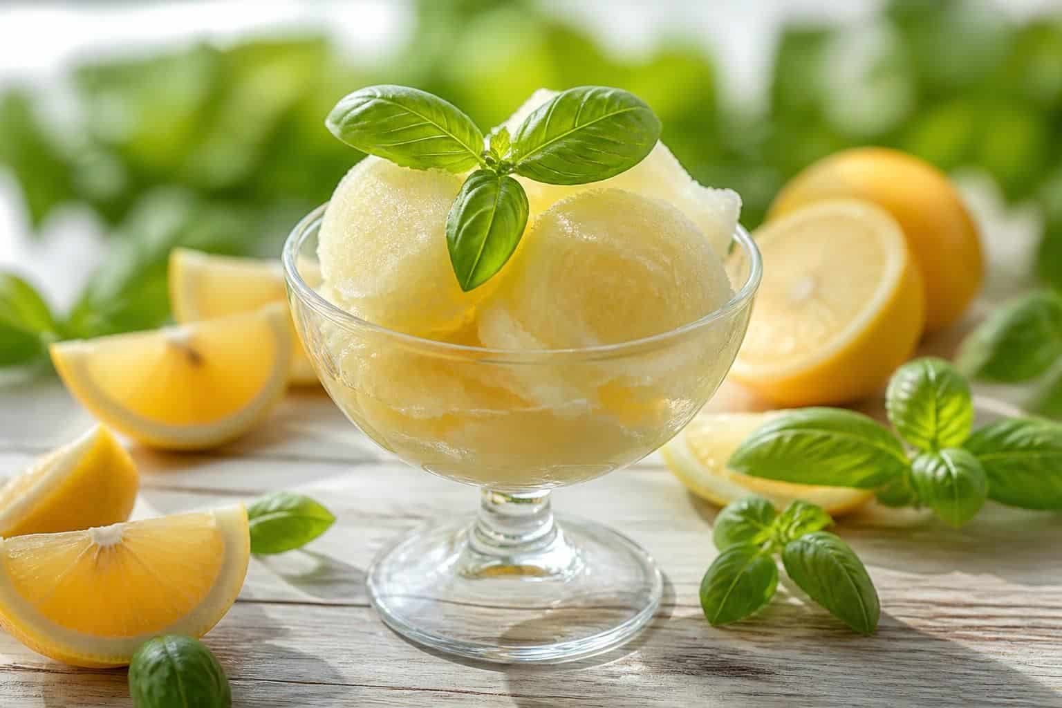 découvrez la recette facile et rafraîchissante du sorbet citron basilic novascope, parfaite pour un dessert léger et savoureux.