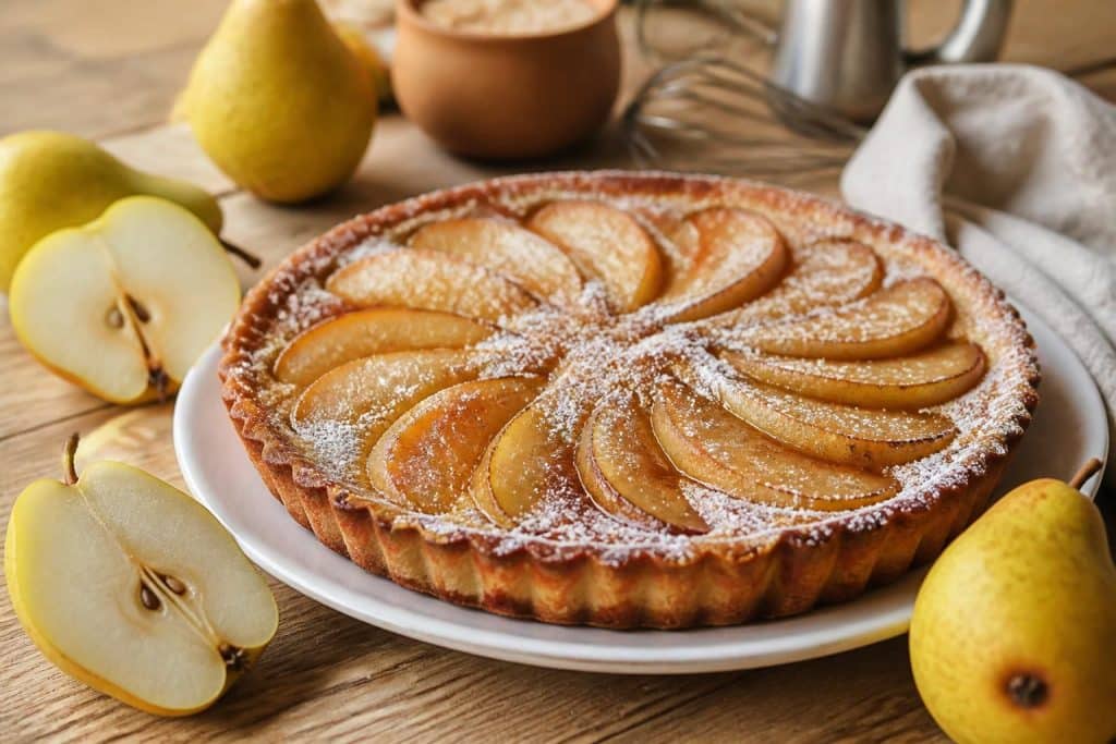 découvrez notre recette facile et gourmande de tarte aux poires, parfaite pour régaler toute la famille avec un dessert fruité et savoureux.