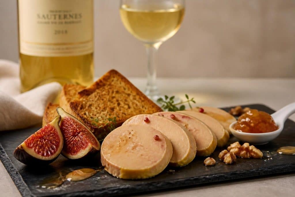découvrez nos idées gourmandes et conseils d'accompagnement pour sublimer votre foie gras avec des accords parfaits, alliant saveurs et élégance.