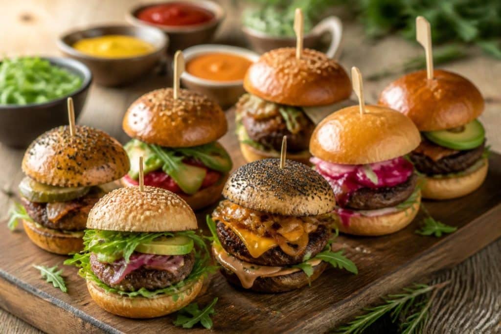 découvrez des idées de garnitures simples et originales pour mini burgers, parfaites pour un apéro réussi et convivial. recettes faciles à réaliser et délicieuses pour épater vos invités.