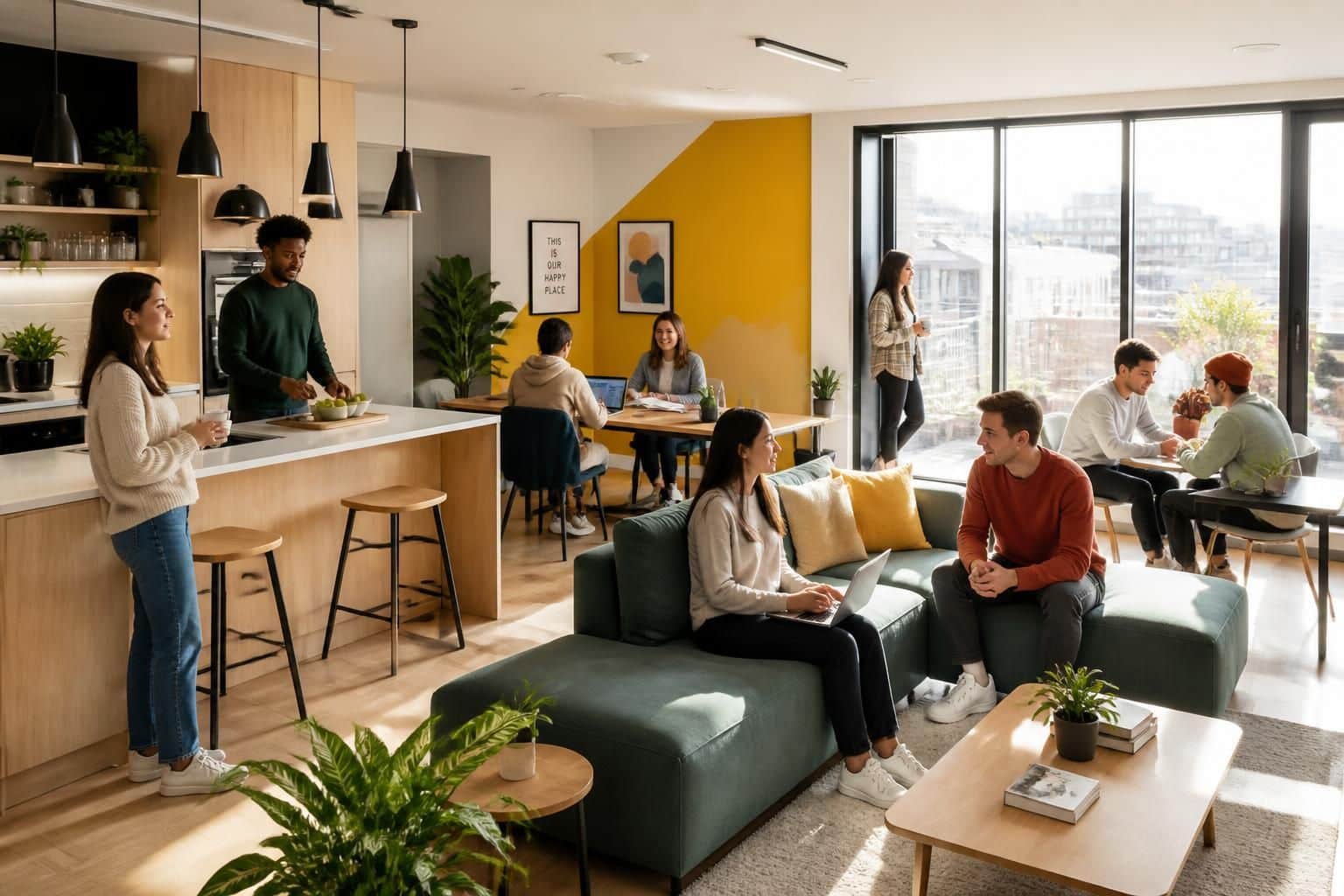 nidost coliving propose des solutions innovantes d'habitat partagé spécialement conçues pour les étudiants et jeunes actifs, alliant convivialité, confort et flexibilité.