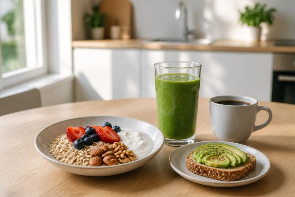 découvrez des recettes de petit déjeuner équilibrées spécialement conçues pour les diabétiques, accompagnées de conseils pratiques pour bien commencer la journée tout en maîtrisant votre glycémie.