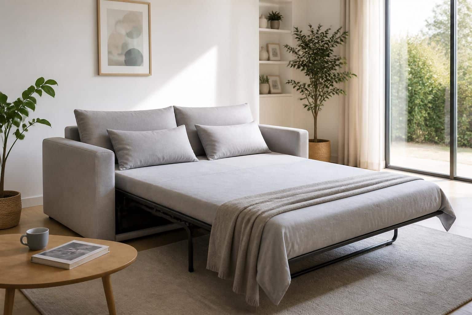 découvrez notre sofa bed couch alliant confort et gain de place, idéal pour optimiser votre intérieur avec style et praticité.