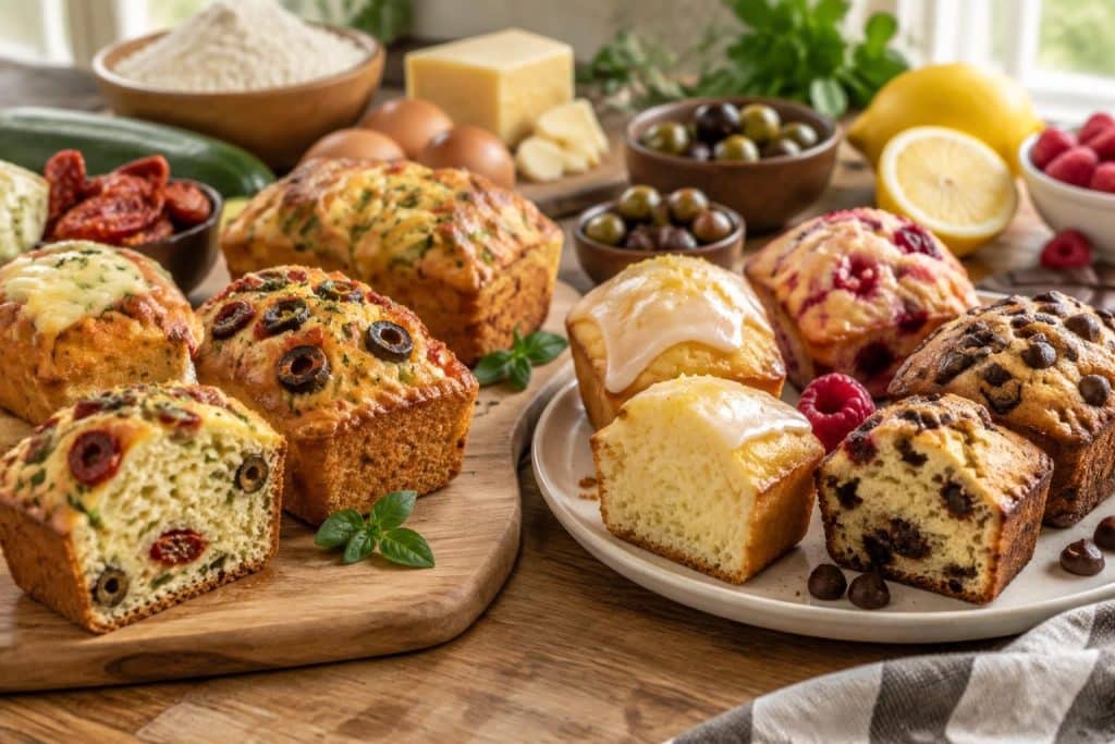 découvrez des recettes faciles et rapides de mini cakes moelleux, en version salée ou sucrée, parfaits pour l’apéritif, le goûter ou un repas gourmand.