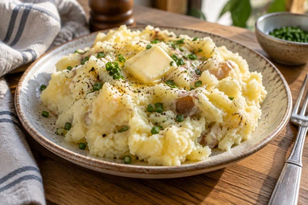 découvrez une recette facile et savoureuse d’écrasé de pommes de terre, fondant et généreux, idéal pour accompagner vos plats préférés.