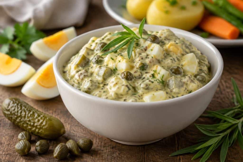 découvrez la recette traditionnelle de la sauce gribiche, facile et rapide à préparer, idéale pour accompagner viandes froides, poissons et légumes.