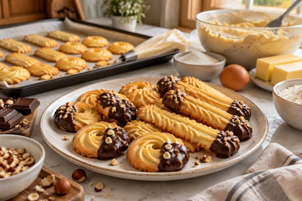 découvrez une recette facile de biscuits spritz, avec des conseils pratiques pour obtenir des sablés fondants, joliment formés et parfaitement dorés.