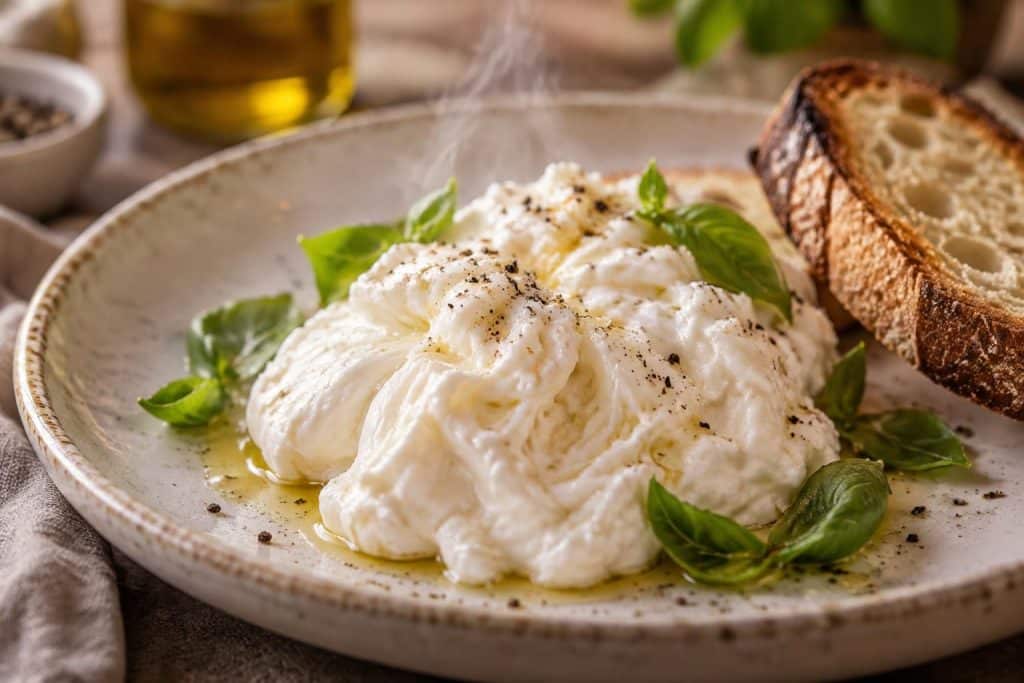 découvrez la stracciatella fumée, un fromage italien ultra-crémeux aux délicates notes boisées. conseils et idées pour la savourer.